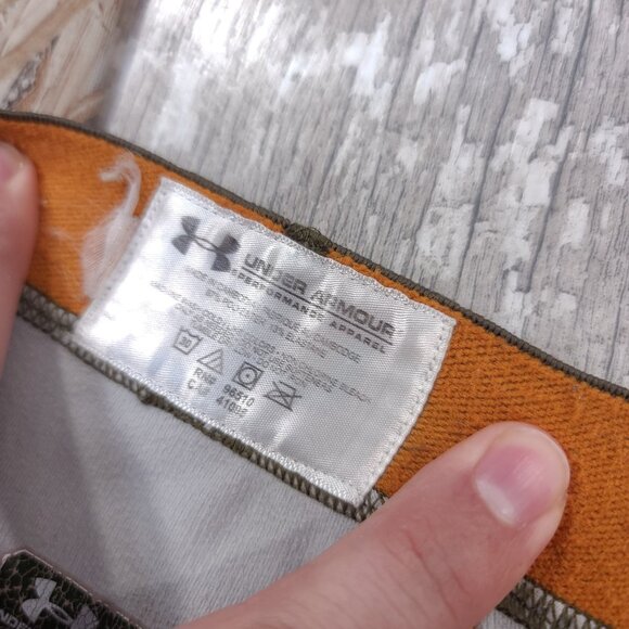 Under Armour Pants Mens Large Mossy Oak Camo Compression Scent Control Tight - Picture 6 of 6